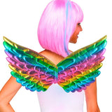3 PCS Children Prom Dress Up Wings Elf Colorful Wings Party Costume Props, 3 PCS Light Rainbow, 3 PCS Deep Rainbow, 3 PCS Gold, 3 PCS Black, 3 PCS Red, 3 PCS Silver, 3 PCS White, 3 PCS Deep Purple, 3 PCS Fantasy Rainbow, 3 PCS Fantasy White