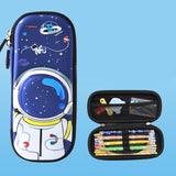Uime EVA 3D Multi-compartment Pencil Case Stationery Box Children School Supplies, Astronaut, Rocket, Purple Pony, Rabbit, Elf Unicorn, Green Dinosaur, Red Dinosaur, Rainbow Unicorn, Big Head Unicorn, Kitten, Little Fox, Mermaid, Blue Whale, Blue Dinos... Astronaut