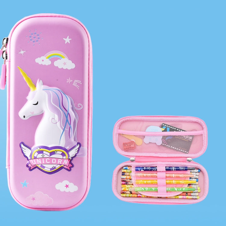 Uime EVA 3D Multi-compartment Pencil Case Stationery Box Children School Supplies, Astronaut, Rocket, Purple Pony, Rabbit, Elf Unicorn, Green Dinosaur, Red Dinosaur, Rainbow Unicorn, Big Head Unicorn, Kitten, Little Fox, Mermaid, Blue Whale, Blue Dinos... Elf Unicorn