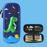 Uime EVA 3D Multi-compartment Pencil Case Stationery Box Children School Supplies, Astronaut, Rocket, Purple Pony, Rabbit, Elf Unicorn, Green Dinosaur, Red Dinosaur, Rainbow Unicorn, Big Head Unicorn, Kitten, Little Fox, Mermaid, Blue Whale, Blue Dinos... Green Dinosaur