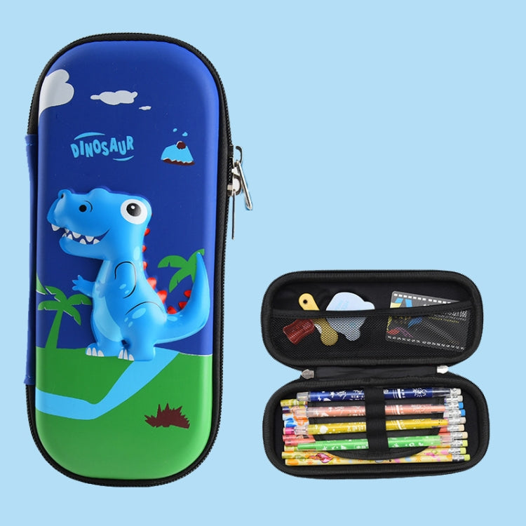 Uime EVA 3D Multi-compartment Pencil Case Stationery Box Children School Supplies, Astronaut, Rocket, Purple Pony, Rabbit, Elf Unicorn, Green Dinosaur, Red Dinosaur, Rainbow Unicorn, Big Head Unicorn, Kitten, Little Fox, Mermaid, Blue Whale, Blue Dinos... Blue Dinosaur