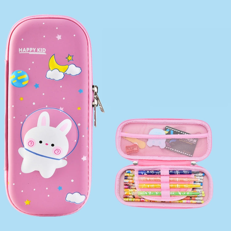 Uime EVA 3D Multi-compartment Pencil Case Stationery Box Children School Supplies, Astronaut, Rocket, Purple Pony, Rabbit, Elf Unicorn, Green Dinosaur, Red Dinosaur, Rainbow Unicorn, Big Head Unicorn, Kitten, Little Fox, Mermaid, Blue Whale, Blue Dinos... Lunar Rabbit