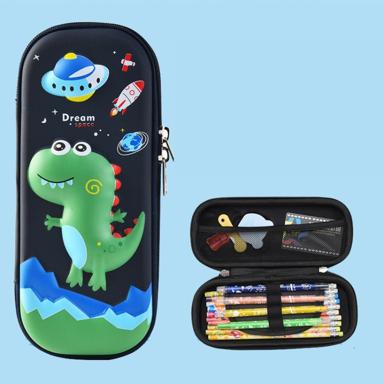 Uime EVA 3D Multi-compartment Pencil Case Stationery Box Children School Supplies, Astronaut, Rocket, Purple Pony, Rabbit, Elf Unicorn, Green Dinosaur, Red Dinosaur, Rainbow Unicorn, Big Head Unicorn, Kitten, Little Fox, Mermaid, Blue Whale, Blue Dinos... Adventure Dinosaur