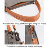 T-1983 Ladies Large Capacity Canvas Shoulder Bag, Khaki, Black, Grey, Brown, Purple Coffee