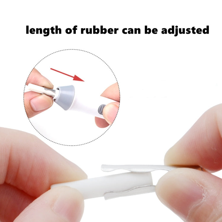 Tenwin 8302 Adjustable Electric Eraser With Rubber Refills For Sketch Drawing Erasing, Black, White, Grey