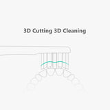 2 PCS Achor Free Tufting Electric Toothbrush Head for Usmile, White, Pink