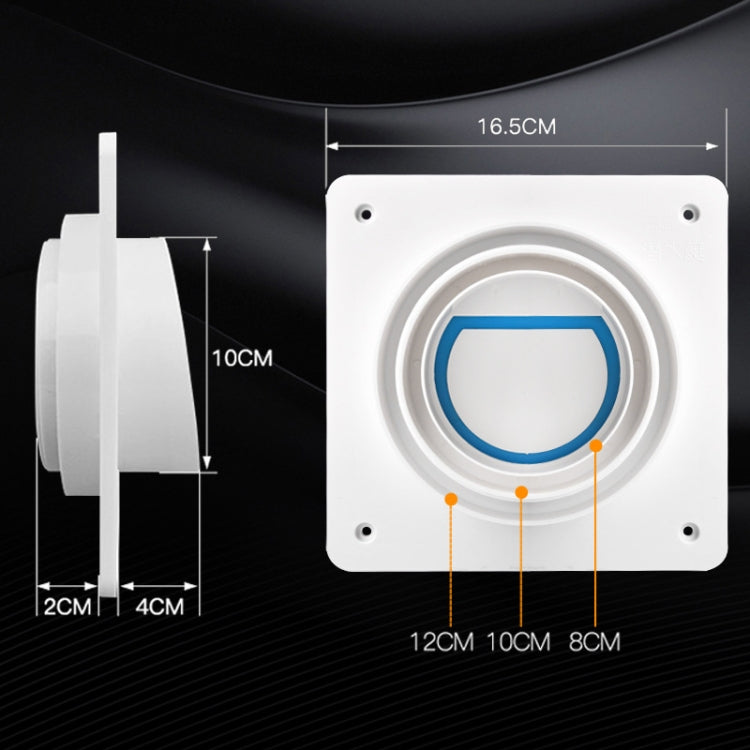 A100 Bathroom Check Valve Exhaust Pipe Ventilation Check Valve, Check Valve