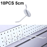 10 PCS Jewelry Accessories Display Orifice Plate Spray Hook, Length:, 5cm, 10cm, 15cm, 20cm 5cm White