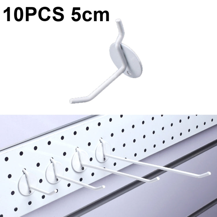 10 PCS Jewelry Accessories Display Orifice Plate Spray Hook, Length:, 5cm, 10cm, 15cm, 20cm 5cm White