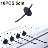 10 PCS Jewelry Accessories Display Orifice Plate Spray Hook, Length:, 5cm, 10cm, 15cm, 20cm 5cm Black