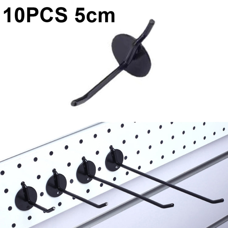 10 PCS Jewelry Accessories Display Orifice Plate Spray Hook, Length:, 5cm, 10cm, 15cm, 20cm 5cm Black