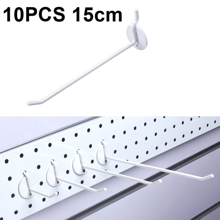 10 PCS Jewelry Accessories Display Orifice Plate Spray Hook, Length:, 5cm, 10cm, 15cm, 20cm 15cm White