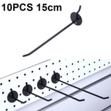 10 PCS Jewelry Accessories Display Orifice Plate Spray Hook, Length:, 5cm, 10cm, 15cm, 20cm 15cm Black