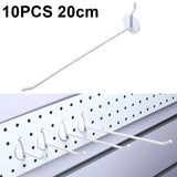 10 PCS Jewelry Accessories Display Orifice Plate Spray Hook, Length:, 5cm, 10cm, 15cm, 20cm 20cm White