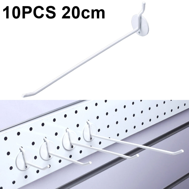 10 PCS Jewelry Accessories Display Orifice Plate Spray Hook, Length:, 5cm, 10cm, 15cm, 20cm 20cm White