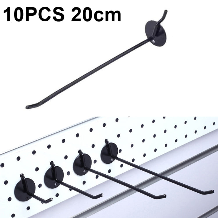 10 PCS Jewelry Accessories Display Orifice Plate Spray Hook, Length:, 5cm, 10cm, 15cm, 20cm 20cm Black