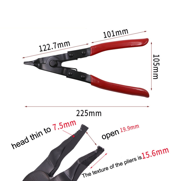 Reinforced Flat Circlip Pliers Flat-mouth Snap Ring Pliers, Snap Ring Pliers