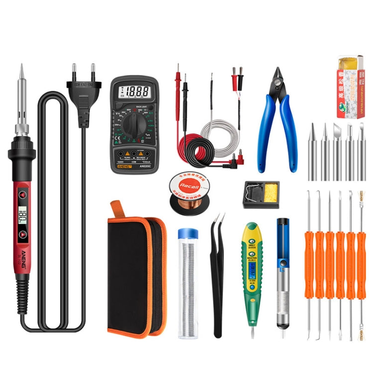 Household Constant Temperature Soldering Iron Set 60W Internal Heat Welding Tool Kit, ANENG SL101 24pcs/set Rotary Thermostat, 24pcs/set US Plug, 24pcs/set EU Plug, 25pcs/set US Plug, 25pcs/set EU Plug 24pcs set EU Plug EU Plug