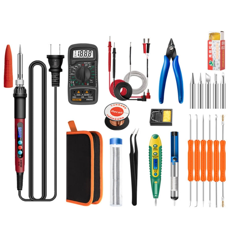 Household Constant Temperature Soldering Iron Set 60W Internal Heat Welding Tool Kit, ANENG SL101 24pcs/set Rotary Thermostat, 24pcs/set US Plug, 24pcs/set EU Plug, 25pcs/set US Plug, 25pcs/set EU Plug 25pcs set US Plug US Plug