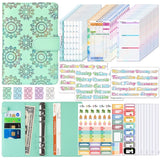 A6 Cash Budget Book Schedule Weekly Plan Monthly Plan Loose-leaf Notepad, White, Pink, Blue, Purple, Green