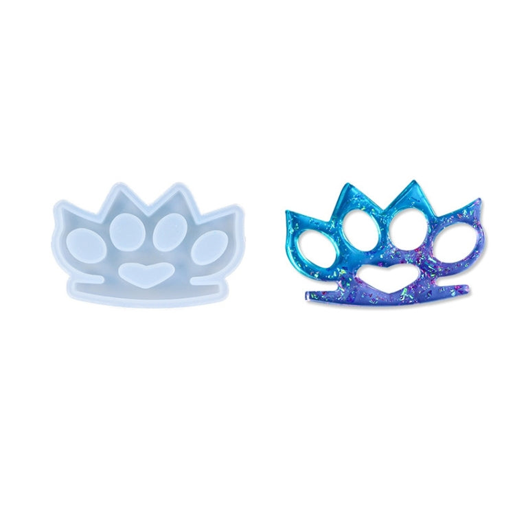 D650 DIY Drop Mold Defense Finger Tiger Silicone Mold, 2 PCS D650 01, 2 PCS D650 02