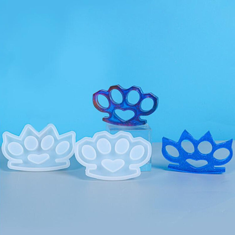 D650 DIY Drop Mold Defense Finger Tiger Silicone Mold, 2 PCS D650 01, 2 PCS D650 02