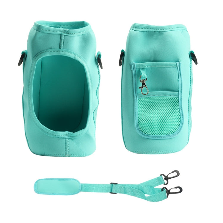 2L Diving Material Water Bottle Cover Case with Strap, Pink Glue Buckle, Pink Metal Buckle, Black Metal Buckle, Black