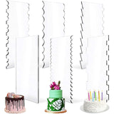6 In 1 Clear Acrylic Cake Scraper Smoothing Tool Set, 6 In 1