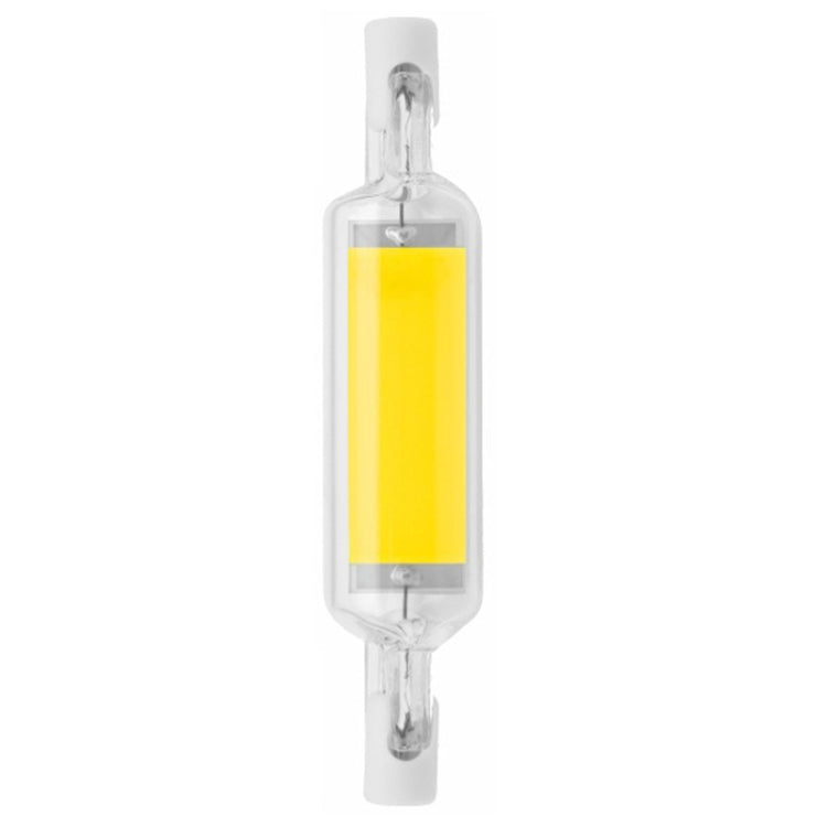 R7S LED COB Dimmer Glass Lamp Double-end Horizontal Plug-in Light, 78MM 10W, 118mm 20W