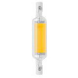 R7S LED COB Dimmer Glass Lamp Double-end Horizontal Plug-in Light, 78MM 10W, 118mm 20W