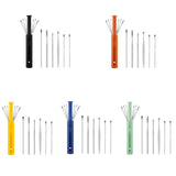 1 Pack Push-Pull Cylinder Storage Ear Scoop Set, Specification: 6 PCS/Set Black, 6 PCS/Set Black, 6 PCS/Set Orange, 6 PCS/Set Yellow, 6 PCS/Set Blue, 6 PCS/Set Green, 7 PCS/Set Black, 7 PCS/Set Orange, 7 PCS/Set Yellow, 7 PCS/Set Blue, 7 PCS/Set Green