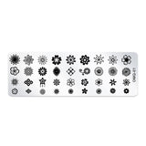 5 PCS Stainless Steel Nail Art Print Template Nail Art Tools