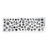 5 PCS Stainless Steel Nail Art Print Template Nail Art Tools