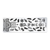 5 PCS Stainless Steel Nail Art Print Template Nail Art Tools