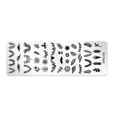 5 PCS Stainless Steel Nail Art Print Template Nail Art Tools