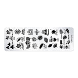 5 PCS Stainless Steel Nail Art Print Template Nail Art Tools