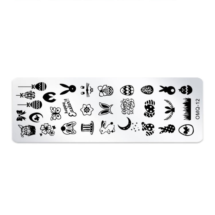 5 PCS Stainless Steel Nail Art Print Template Nail Art Tools