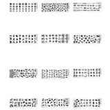 5 PCS Stainless Steel Nail Art Print Template Nail Art Tools