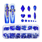 12 Grid Flat Bottom Shaped Nail Rhinestones Nail Decoration, 01, 02, 03, 04, 05, 06, 07, 08, 10, 11, 12, 13, 14, 15, 16, 18, 19, 20, 21, 22, 23, 24, 25, 26, 28 11