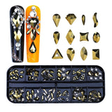 12 Grid Flat Bottom Shaped Nail Rhinestones Nail Decoration, 01, 02, 03, 04, 05, 06, 07, 08, 10, 11, 12, 13, 14, 15, 16, 18, 19, 20, 21, 22, 23, 24, 25, 26, 28 26