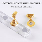 2 PCS Nail Art Chessboard Holder Nail Sheet Acrylic Base Practice Stand, Pink, Gold, Silver