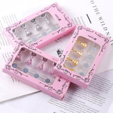 2 PCS Nail Art Chessboard Holder Nail Sheet Acrylic Base Practice Stand, Pink, Gold, Silver