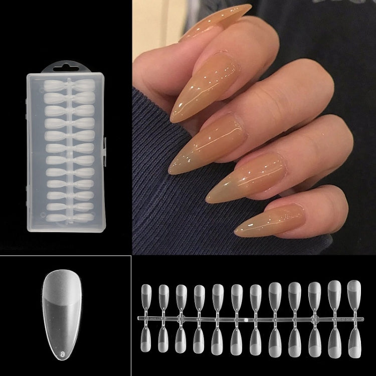 240 PCS Extended Manicure No-Engraving Frosted Thin Nail Piece, WH-106, WH-107, WH-107 Single Number 5-9, WH-108, WH-108 Single Number 5-9, Wh-109, WH-109 Single Number 5-9, WH-110 WH-109 Single Number 5-9