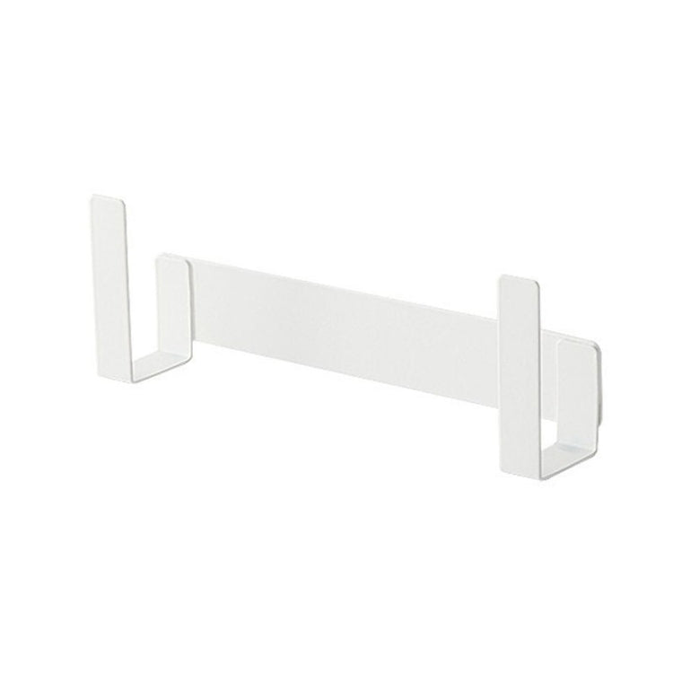 Wall-Mounted Carbon Steel Integrated Pot Lid Holder Kitchen Cutting Board Rack, Black, White White