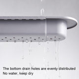 Disassembly With Towel Pole Telescopic Sink Rack, White