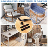 6 PCS U-shaped Iron Tube Dining Table Foot Cover Office Computer Chair Leg Protector, U-shaped Table Foot Cover