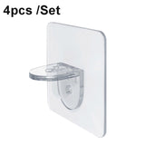 4pcs /Set Simple Firm Load Bearing Wardrobe Layered Partition Bracket, Size:, Large 7cm