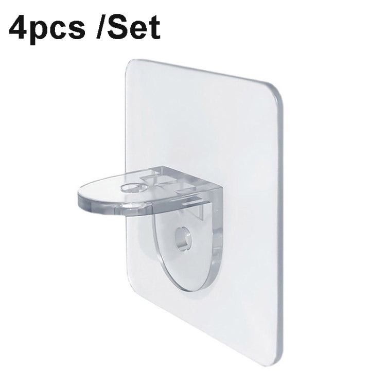 4pcs /Set Simple Firm Load Bearing Wardrobe Layered Partition Bracket, Size:, Large 7cm