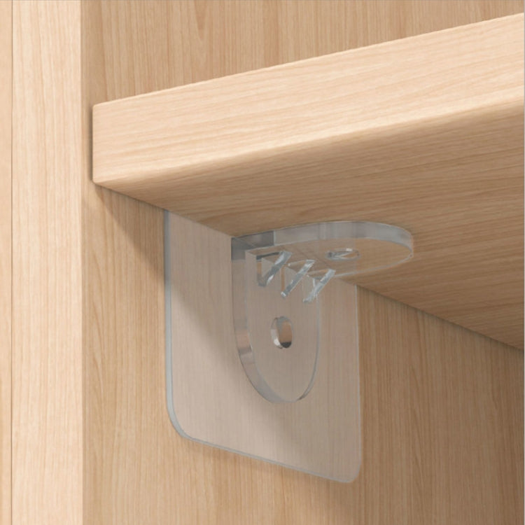 4pcs /Set Simple Firm Load Bearing Wardrobe Layered Partition Bracket, Size:, Large 7cm