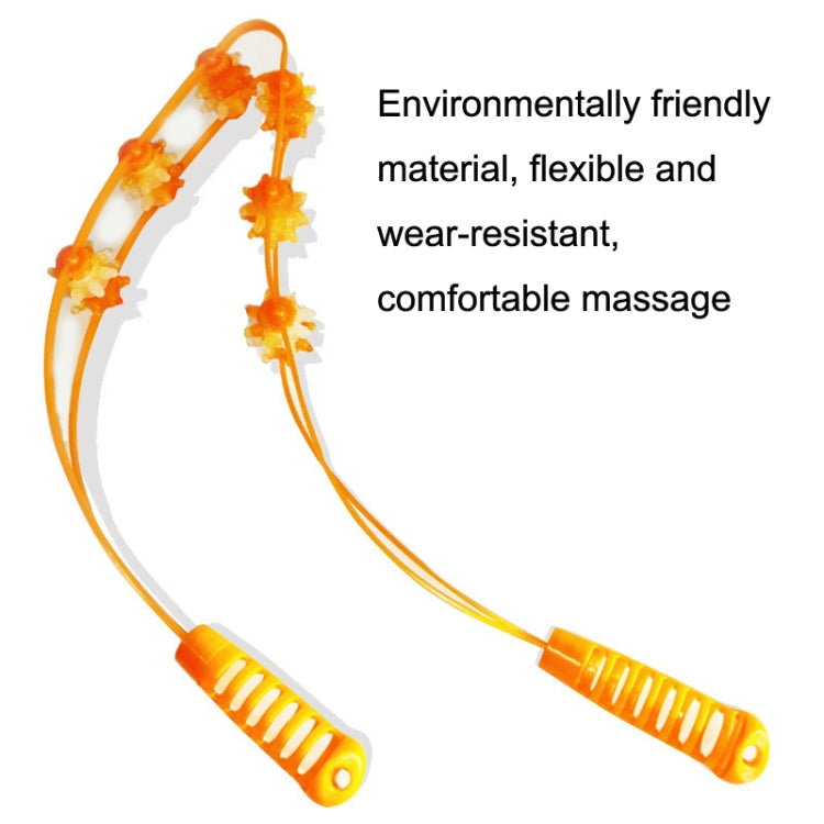 3PCS Plastic Back Puller Shoulder Waist Back Manual Roller Massager, Style:, Two Wheels (Yellow), Three Wheels (Green), Three Wheels (Yellow)